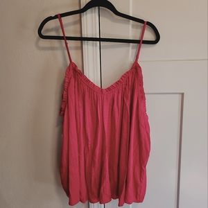 Old Navy Pink Spaghetti Strap Sleeveless Flowy Top Womens Size XL
